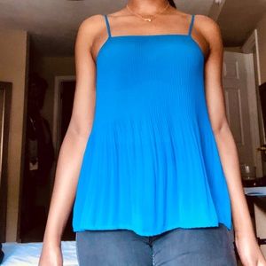 Chiffon Blue Blouse